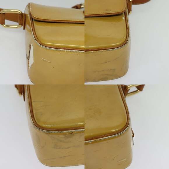 LOUIS VUITTON Monogram Vernis Christie GM Shoulder Bag Beige M91147 - Picture 10 of 12